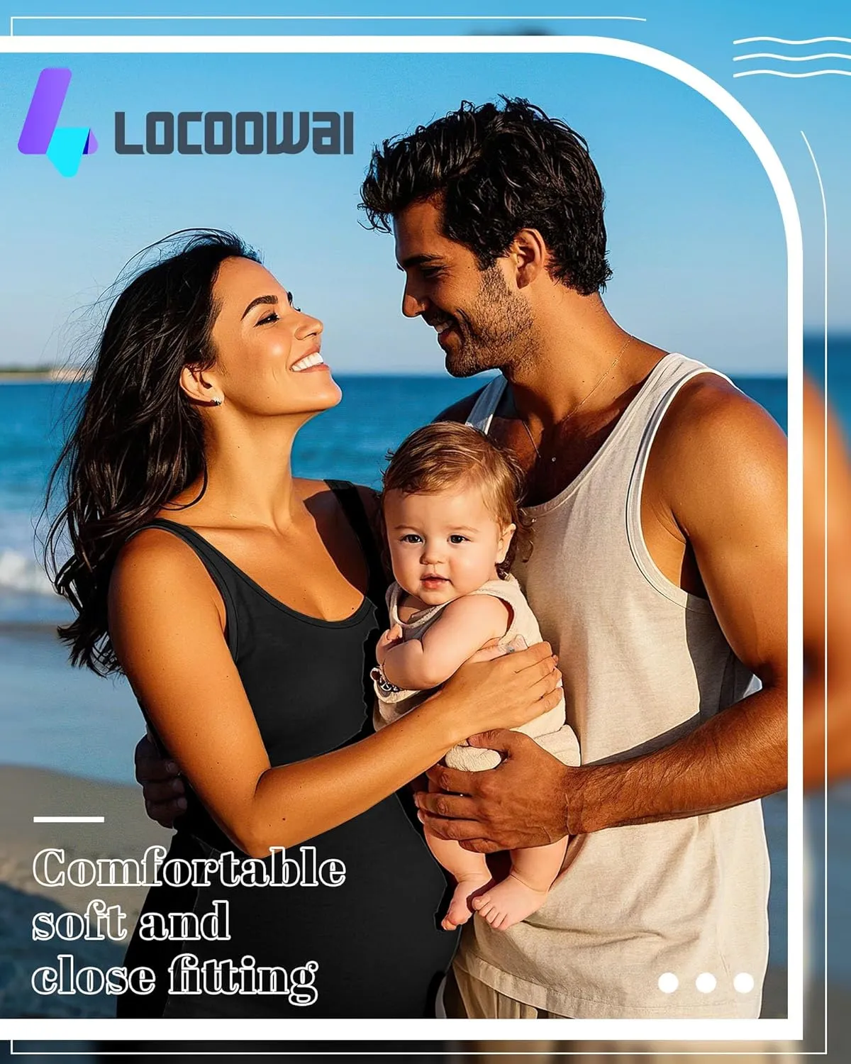3 Pack Maternity Tank Tops Pregnancy Sleeveless Yoga Workout Cotton Shirts Scoop Neck Racer Back Athletic Tees