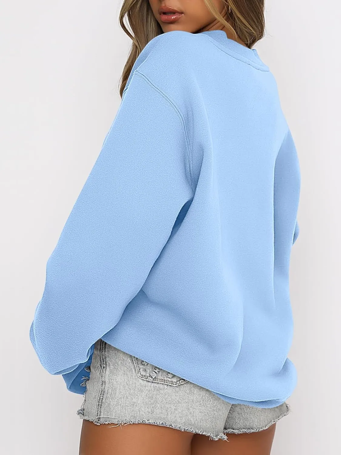 ANRABESS Women's Sweatshirts Crewneck Fleece Oversized Pullover Hoodies Cute Shirts Tops Teen Girls Preppy Clothes 2025