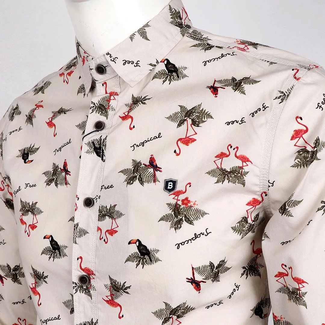 Bajieli Finest Bird Print Quality  Shirts