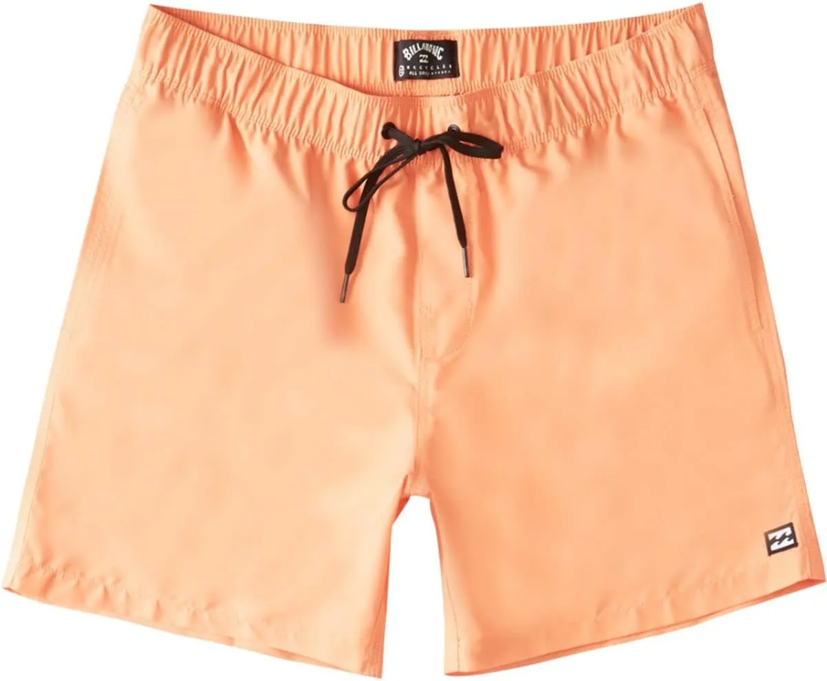 Billabong Men's Standard Elastic Waist All Day Layback Boardshort Swim Short Trunk, 16 Inch Outseam