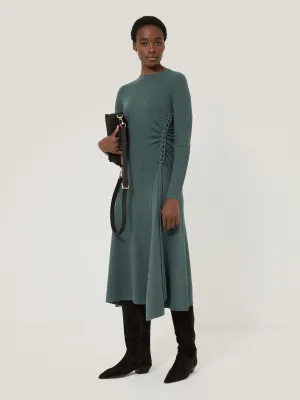 Braided Knit Dress | Blue