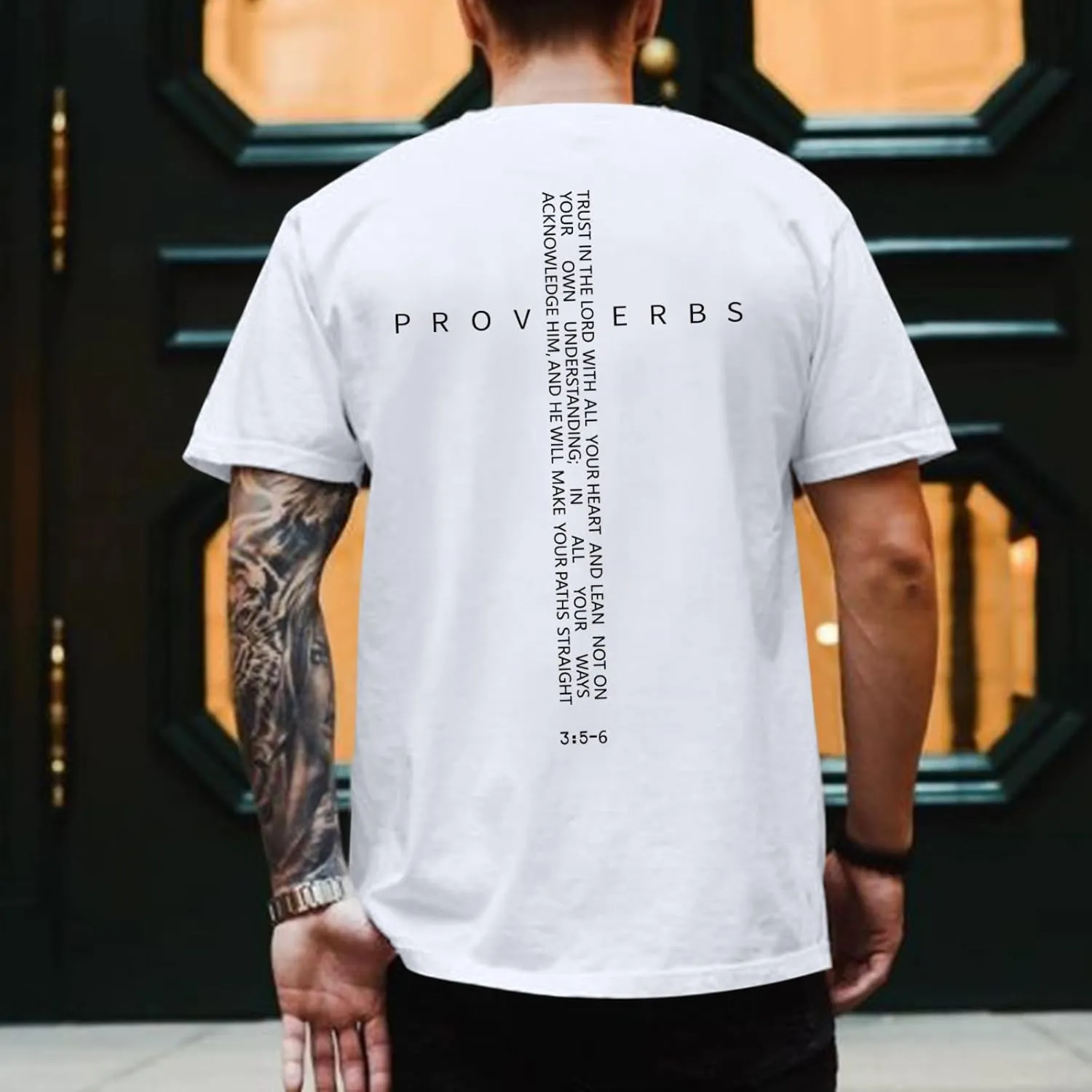 Christian Shirts for Men Vintage Religious Cross Bible Verse T-Shirt Jesus Faith Tshirt Inspirational Graphic Tees