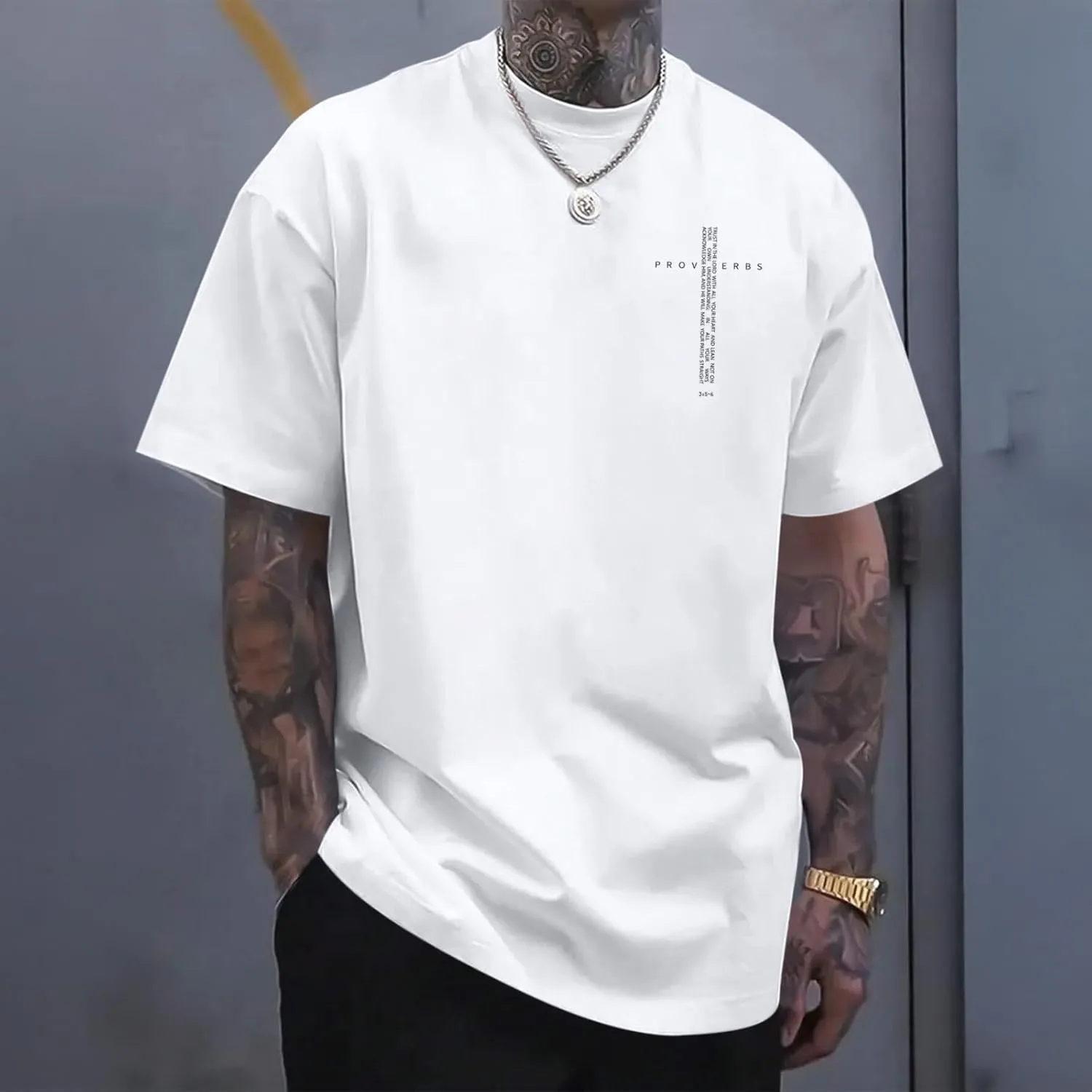 Christian Shirts for Men Vintage Religious Cross Bible Verse T-Shirt Jesus Faith Tshirt Inspirational Graphic Tees