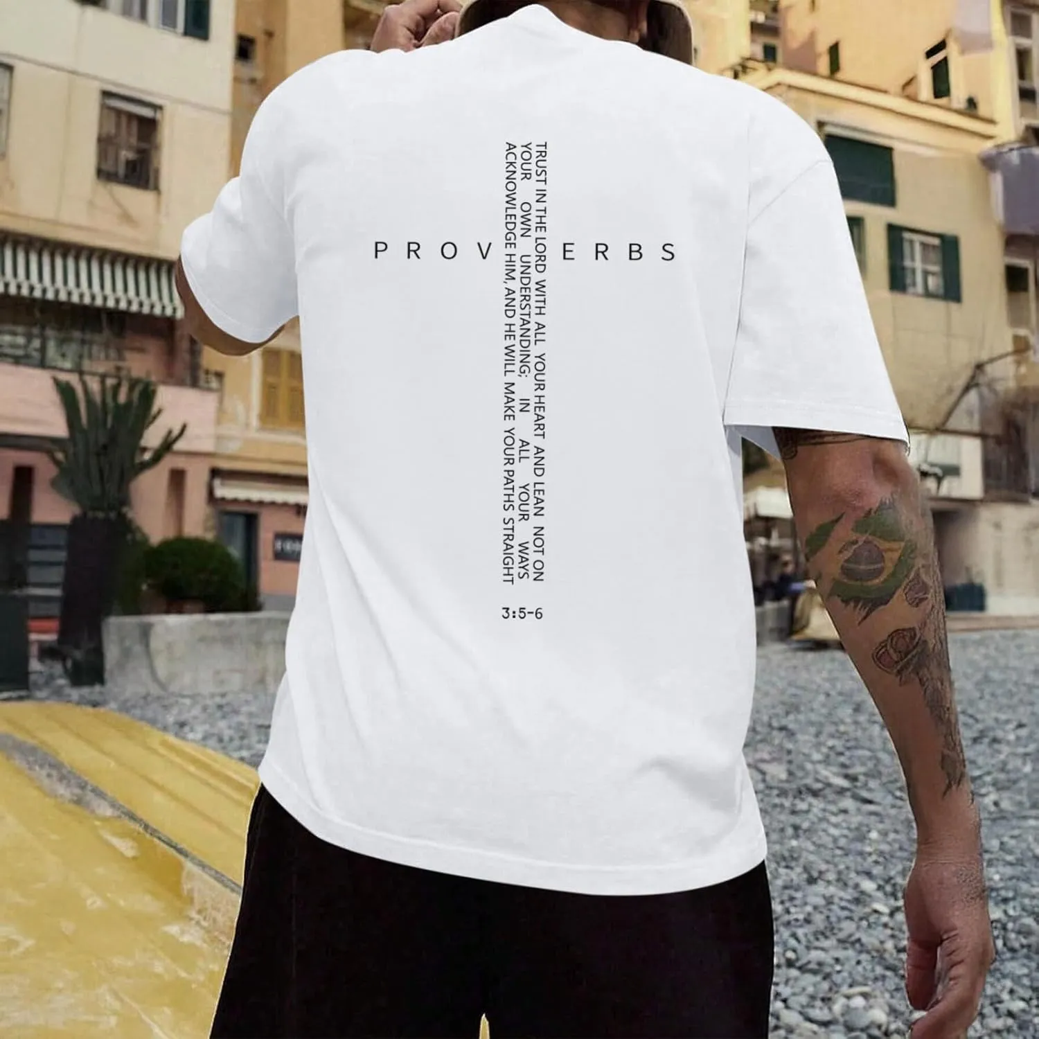 Christian Shirts for Men Vintage Religious Cross Bible Verse T-Shirt Jesus Faith Tshirt Inspirational Graphic Tees