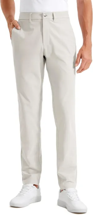 CRZ YOGA Men's All Day Comfy Golf Pants - 30"/32"/34" Quick Dry Lightweight Work Casual Trousers with Pockets