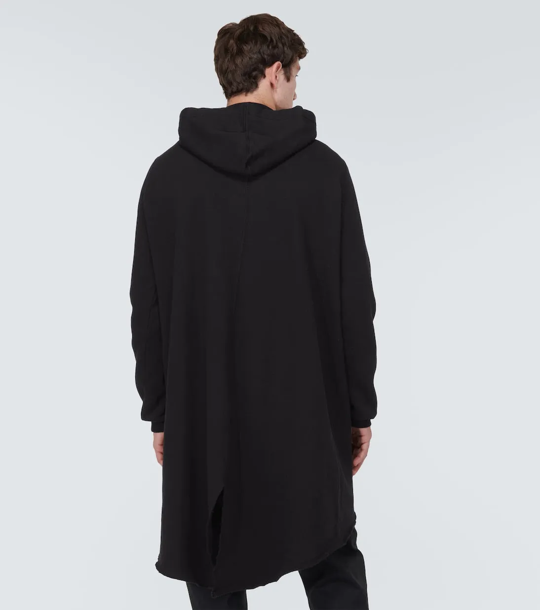 Drkshdw By Rick Owens Oversized Cotton Jersey Sweatshirt, Black