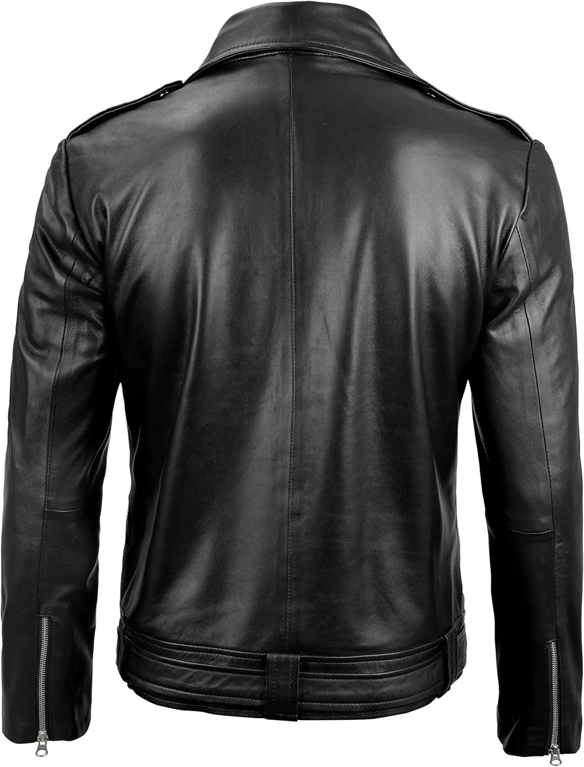 fjackets Asymmetrical Style Men's Leather Jacket - Genuine Lambskin Leather Jackets Men