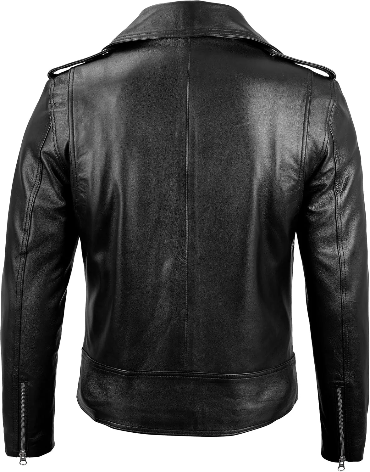 fjackets Asymmetrical Style Men's Leather Jacket - Genuine Lambskin Leather Jackets Men