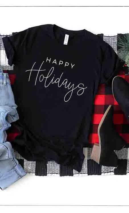 Happy Holidays Tee
