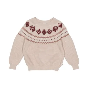 Knit Jacquard Sweater - Nightingale by Musli - FINAL SALE