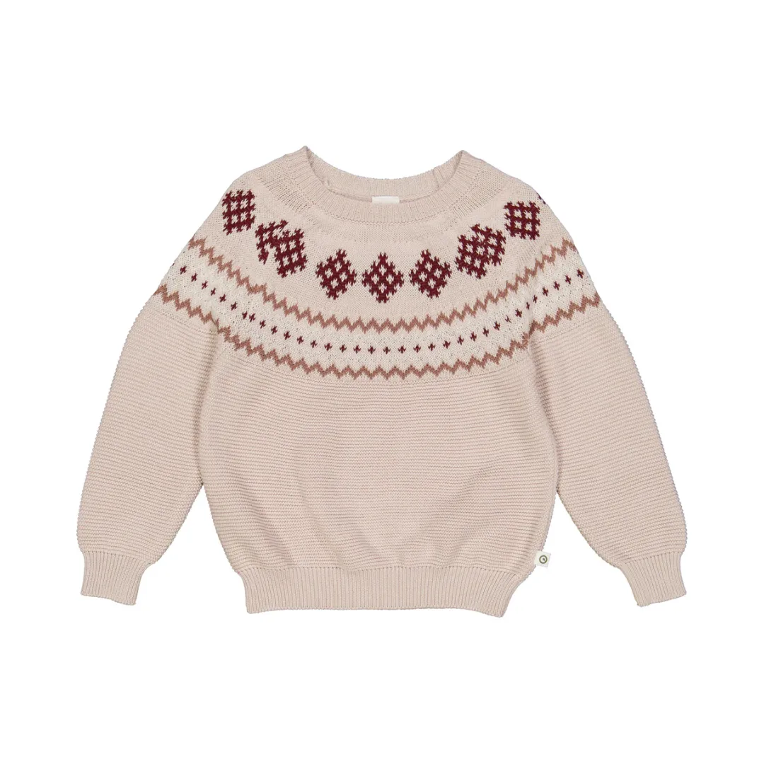 Knit Jacquard Sweater - Nightingale by Musli - FINAL SALE