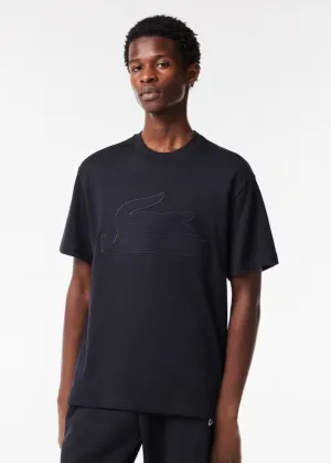 Lacoste Relaxed Fit Elevated Fleece T-Shirt
