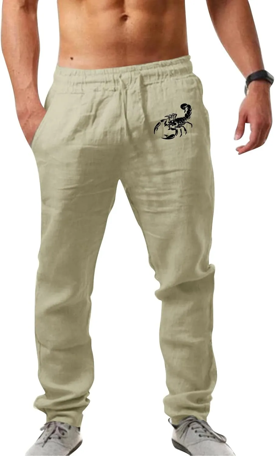 Loose Pants for Men Black Casual Pants for Men Mens Cargo Trousers Cotton Slim Fit Chinos Comfortable Pants for Men