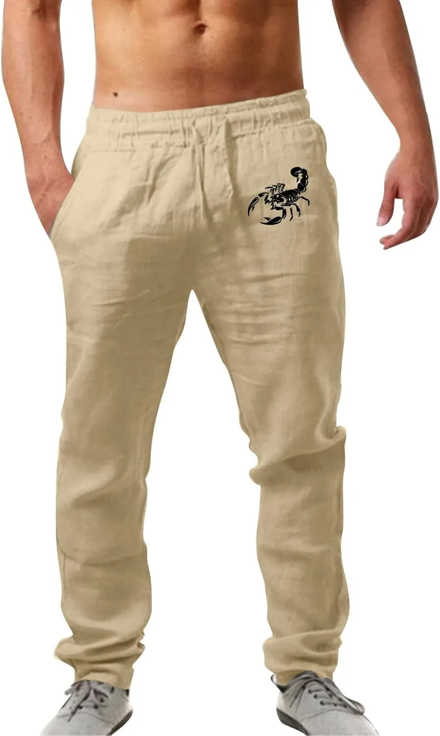 Loose Pants for Men Black Casual Pants for Men Mens Cargo Trousers Cotton Slim Fit Chinos Comfortable Pants for Men