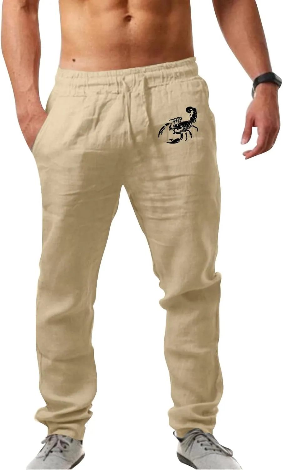 Loose Pants for Men Black Casual Pants for Men Mens Cargo Trousers Cotton Slim Fit Chinos Comfortable Pants for Men