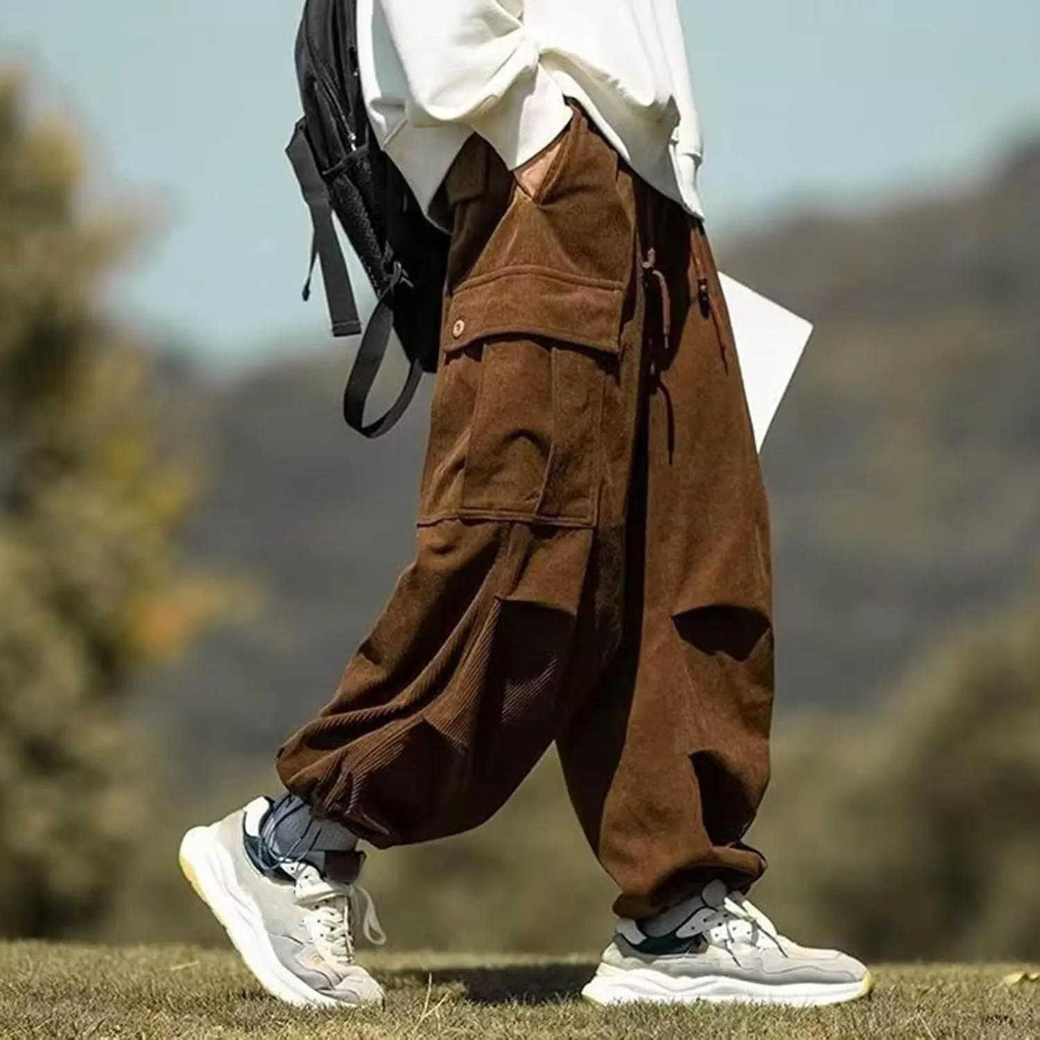 Men Chino Pants Slim Fit Stretch Tight Trousers Casual Elastic Men's Sportswear Men's Slim-Fit Stretch Cargo Pant