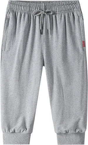 Men's Cargo Combat Work Pant Running Workout Jogger Plus Size Sweatpant Baggy Open Hem Drawstring Waist Pants