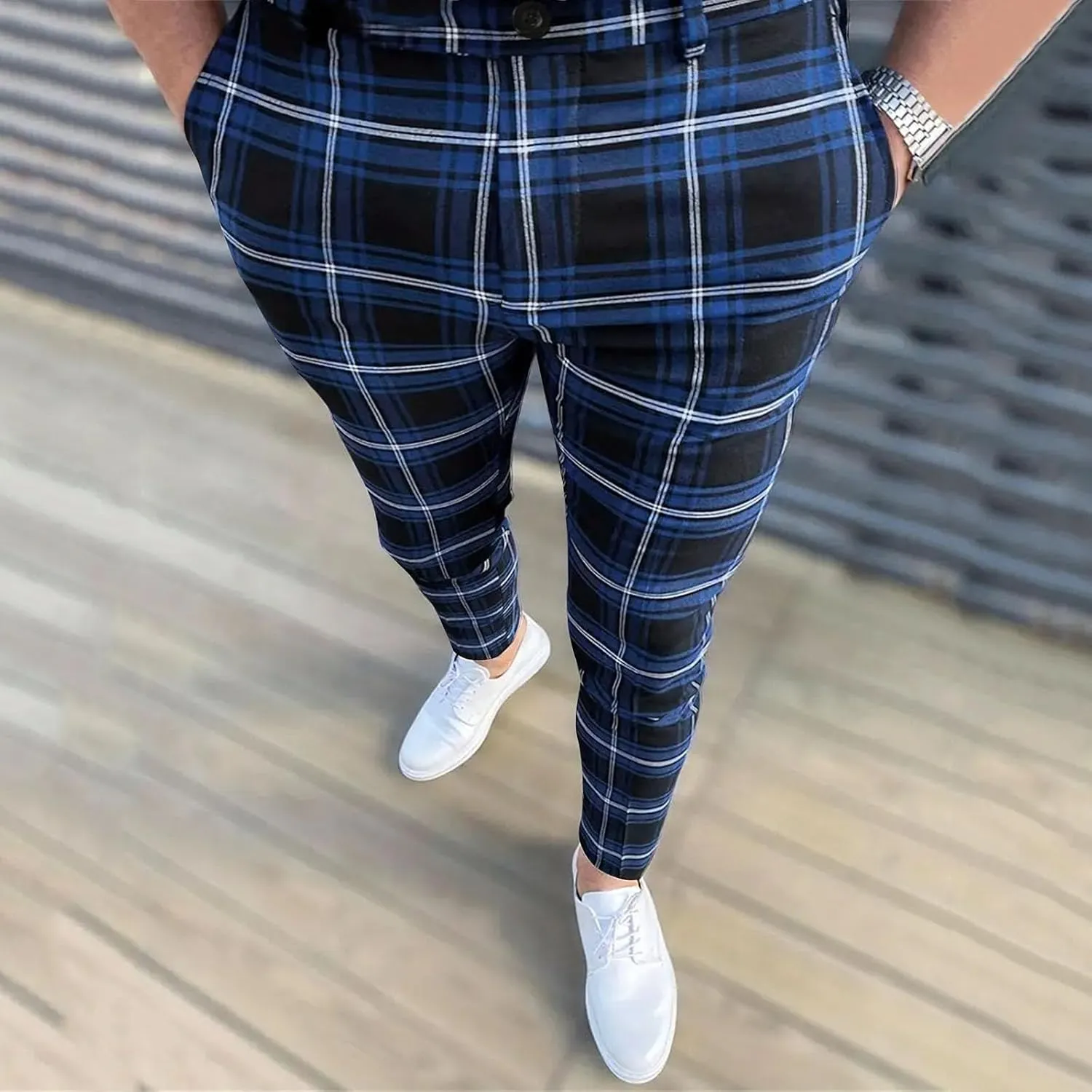 Mens Casual Fall Pants Men Lightweigt Jogging Trousers Mens Cargo Trousers Cotton Slim Fit Chinos Mens Plain Trousers