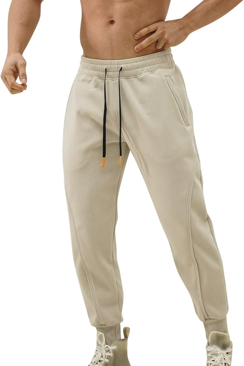 Mens Casual Pants Cargo Trousers Straight Fitness Pant Work Wear Combat Safety Overalls Trouser with Multi-Pockets