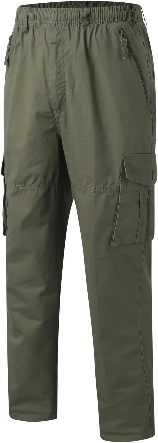 Mens Multi Pockets Cargo Pants Hiking Combat Work Outdoor Trousers Ripstop Wild Cargo Pants with Pockets