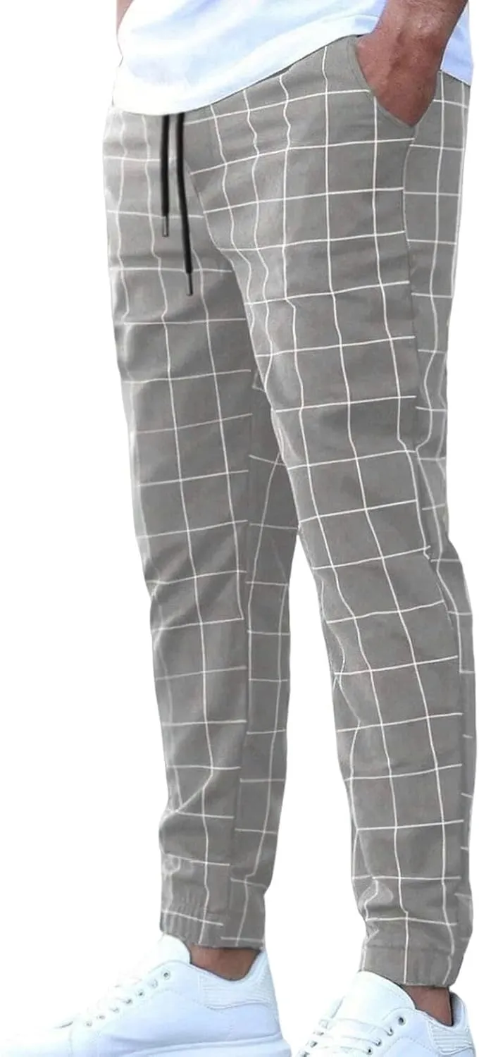 Men's Pants Slim-Fit Casual Stretch Chino Pant Men's Straight-Fit Stretch Cargo Trouser Men's Lightweight Trousers