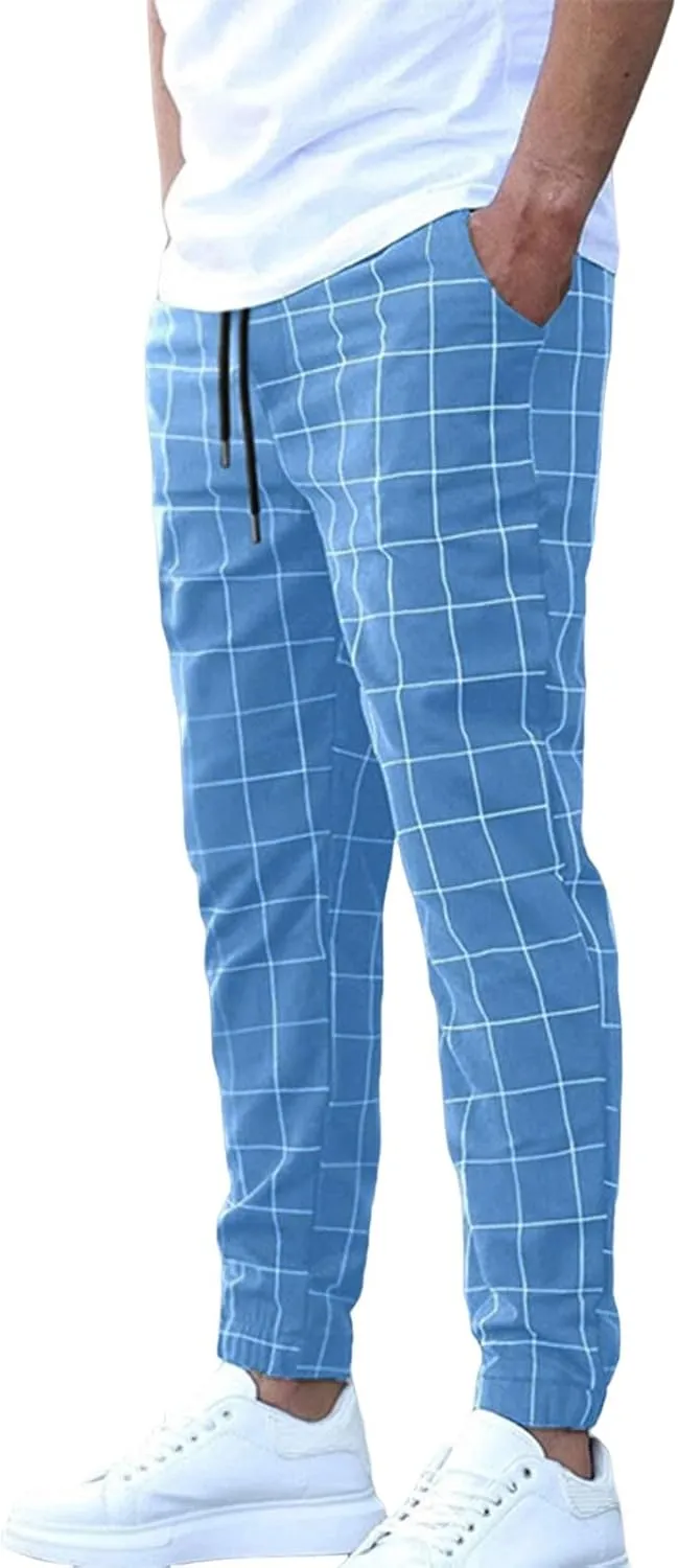 Men's Pants Slim-Fit Casual Stretch Chino Pant Men's Straight-Fit Stretch Cargo Trouser Men's Lightweight Trousers