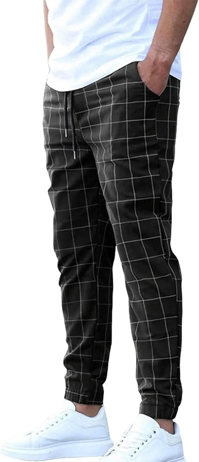 Men's Pants Slim-Fit Casual Stretch Chino Pant Men's Straight-Fit Stretch Cargo Trouser Men's Lightweight Trousers