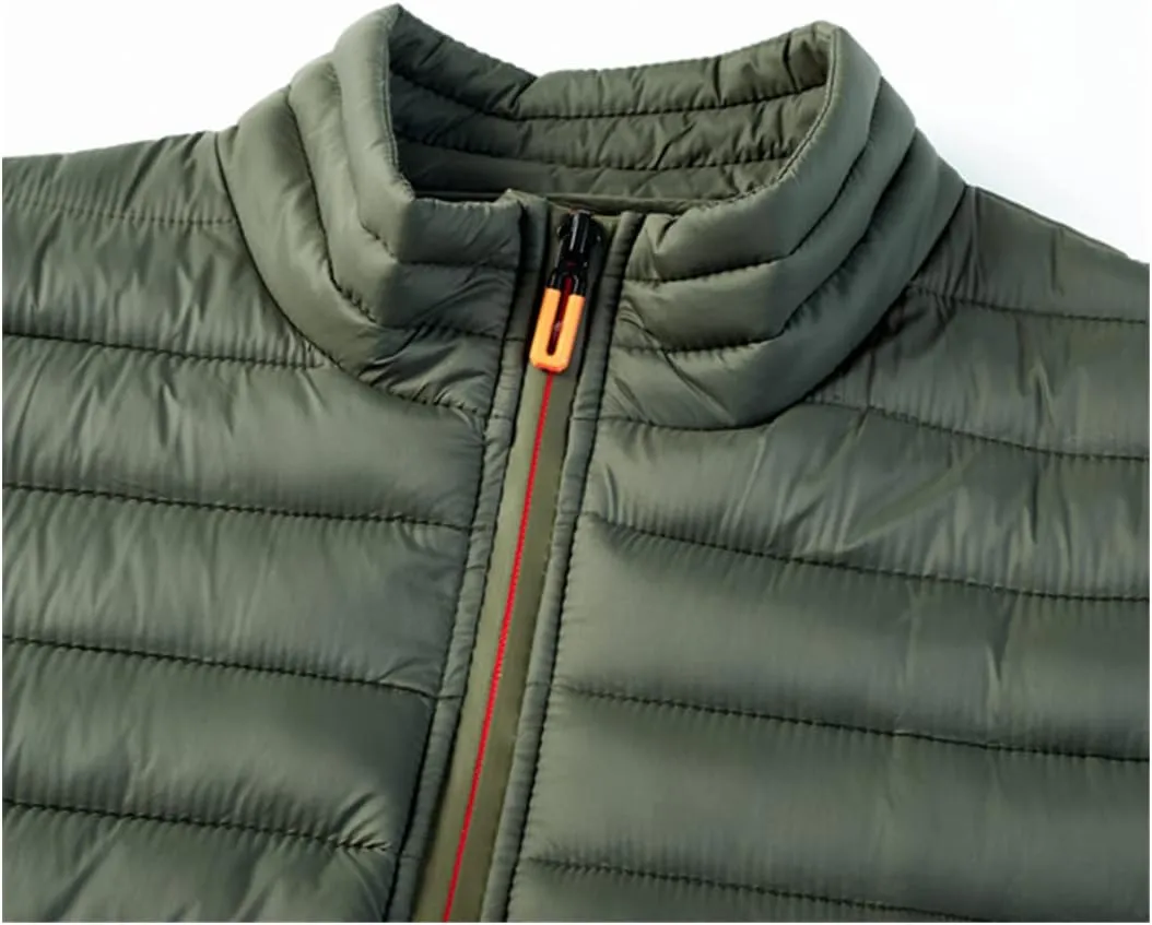 Men's Sleeveless Jackets Autumn Warm Vest Winter Casual Padded Cotton Waistcoat