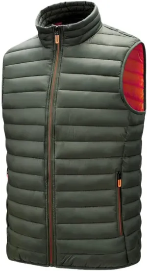 Men's Sleeveless Jackets Autumn Warm Vest Winter Casual Padded Cotton Waistcoat