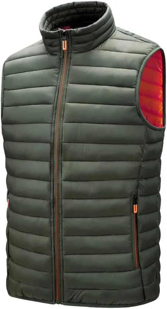 Men's Sleeveless Jackets Autumn Warm Vest Winter Casual Padded Cotton Waistcoat