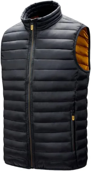Men's Sleeveless Jackets Autumn Warm Vest Winter Casual Padded Cotton Waistcoat