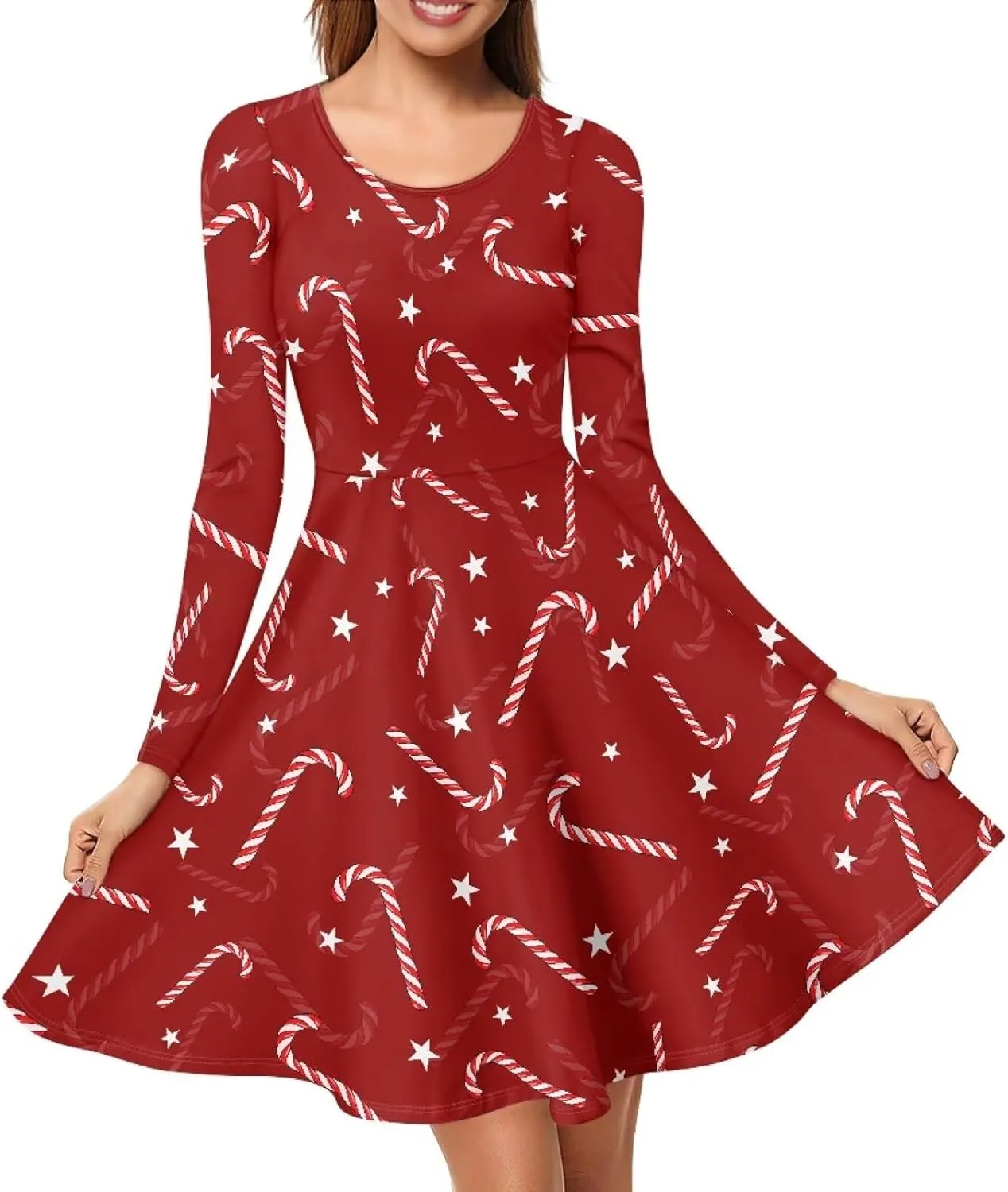 Mushroom Women Long Sleeveless Casual Summer Dresses, High Waist Swing Maxi Long Dress, Evening Dress for Party