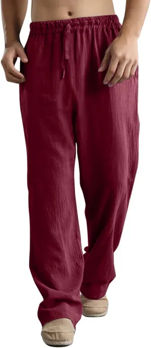 Pant Men Casual Beach Trousers Cotton Trousers Pants Men's Slim-Fit Casual Stretch Chino Pant Mens Fall Casual Pants