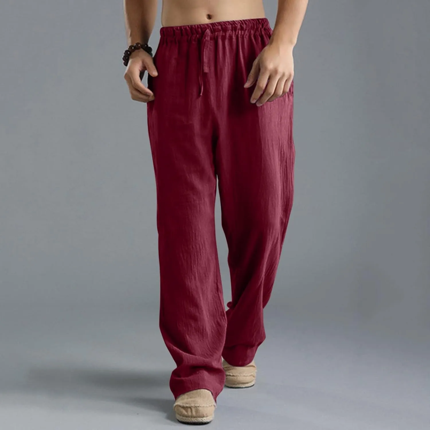 Pant Men Casual Beach Trousers Cotton Trousers Pants Men's Slim-Fit Casual Stretch Chino Pant Mens Fall Casual Pants