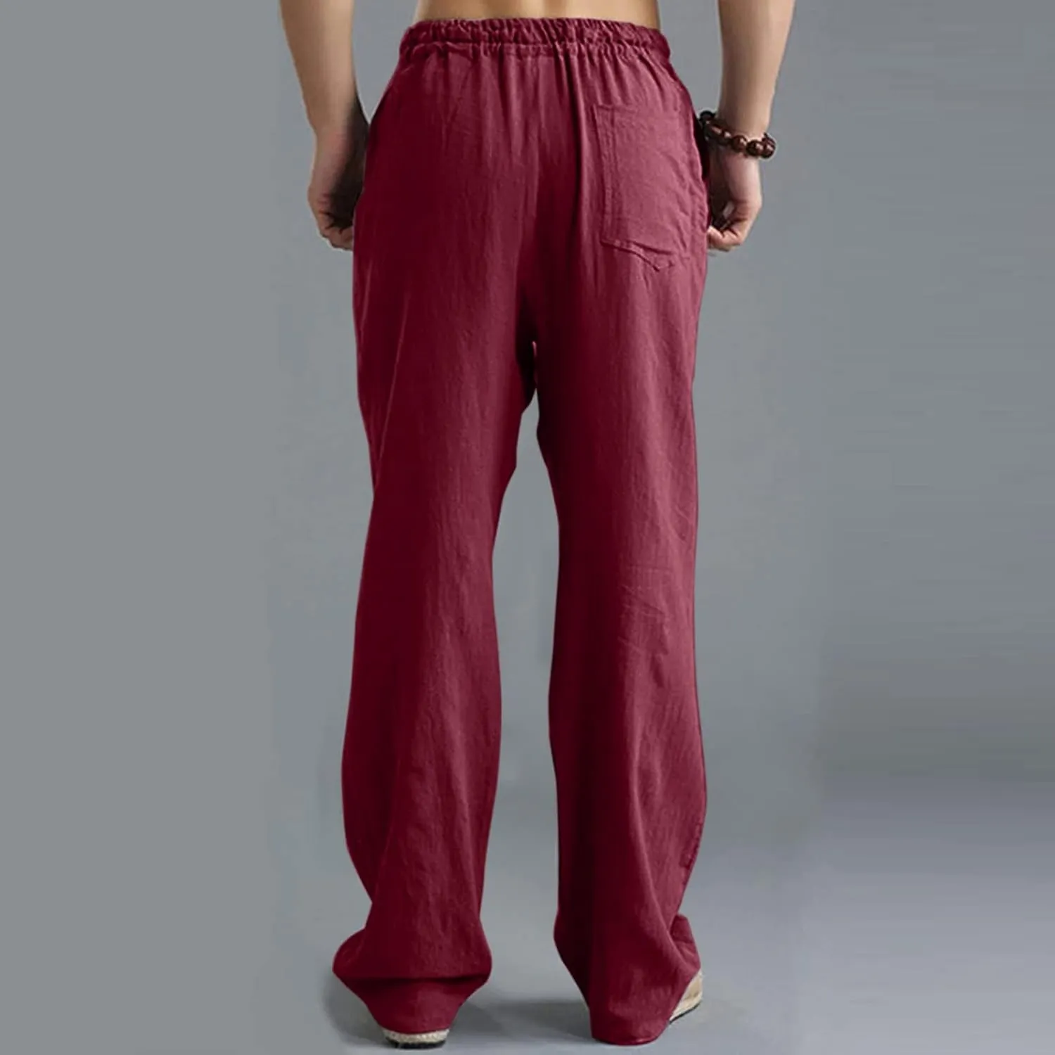 Pant Men Casual Beach Trousers Cotton Trousers Pants Men's Slim-Fit Casual Stretch Chino Pant Mens Fall Casual Pants
