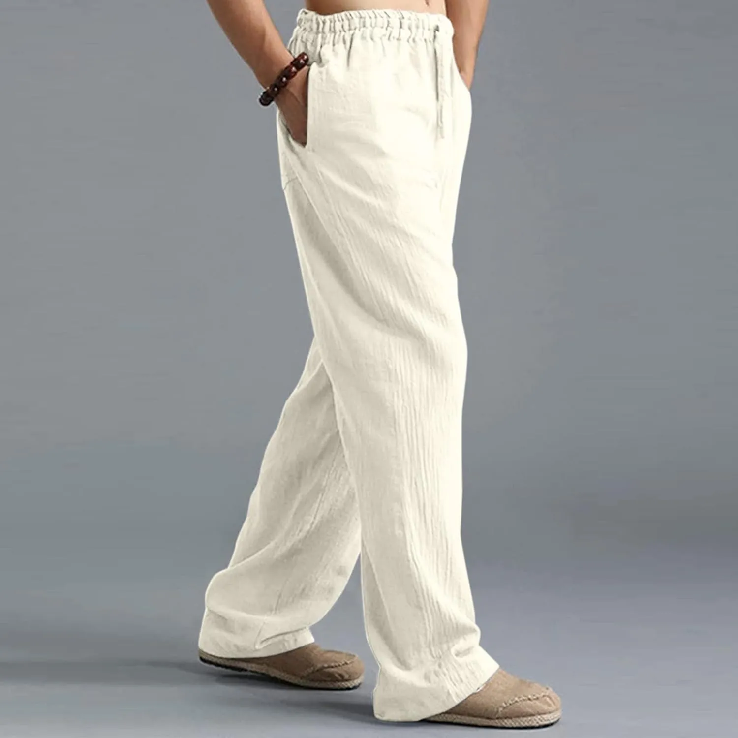Pant Men Casual Beach Trousers Cotton Trousers Pants Men's Slim-Fit Casual Stretch Chino Pant Mens Fall Casual Pants