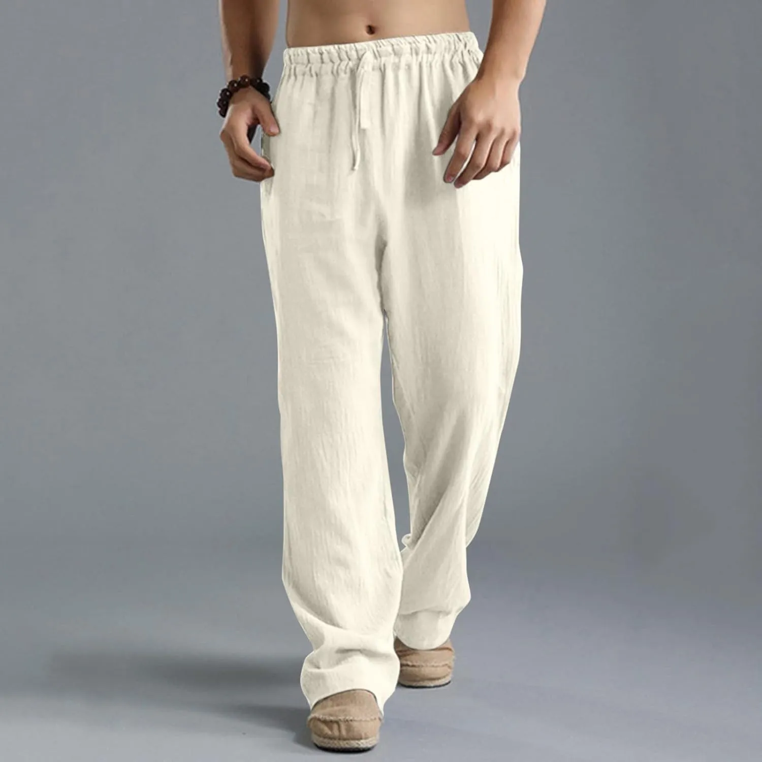 Pant Men Casual Beach Trousers Cotton Trousers Pants Men's Slim-Fit Casual Stretch Chino Pant Mens Fall Casual Pants