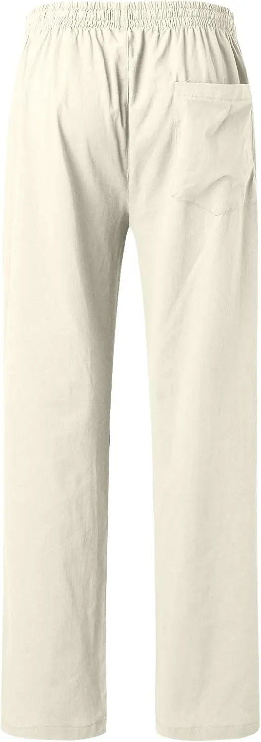 Pant Men Casual Beach Trousers Cotton Trousers Pants Men's Slim-Fit Casual Stretch Chino Pant Mens Fall Casual Pants
