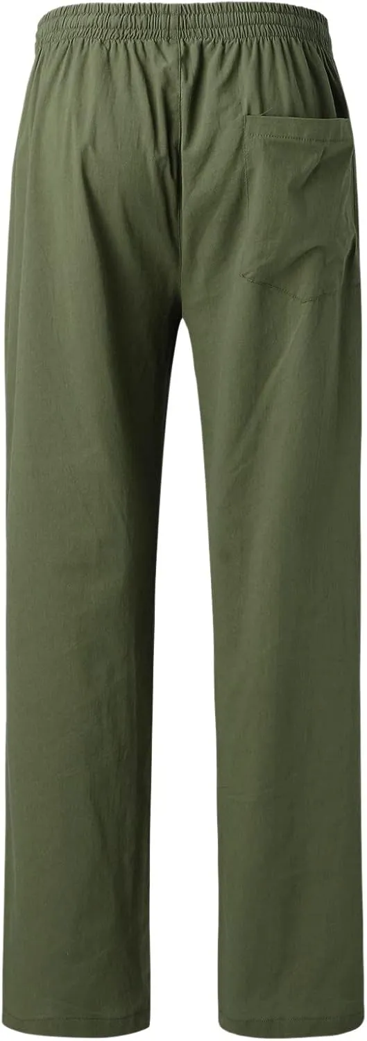 Pant Men Casual Beach Trousers Cotton Trousers Pants Men's Slim-Fit Casual Stretch Chino Pant Mens Fall Casual Pants