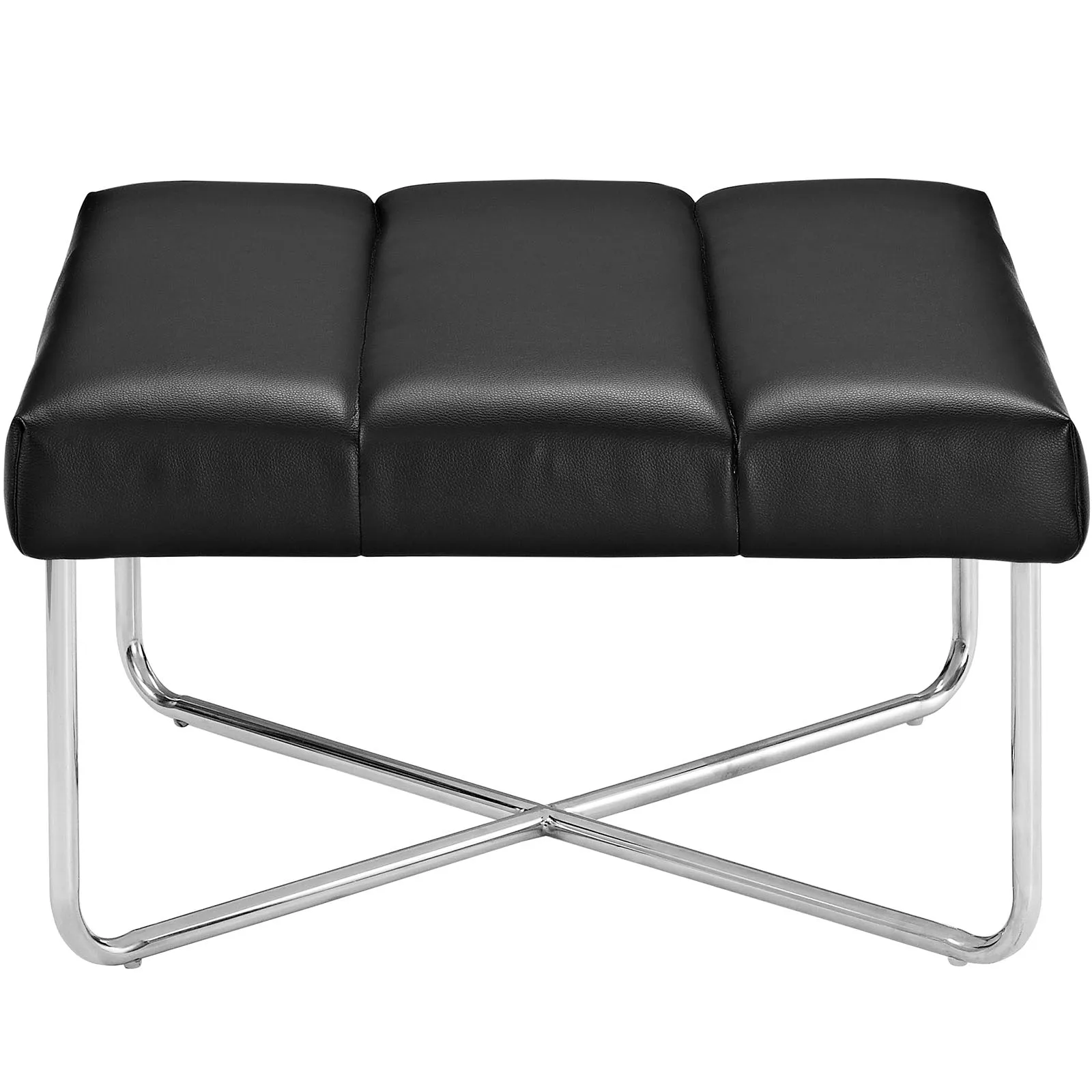 Reach Upholstered Vinyl Ottoman by Modway
