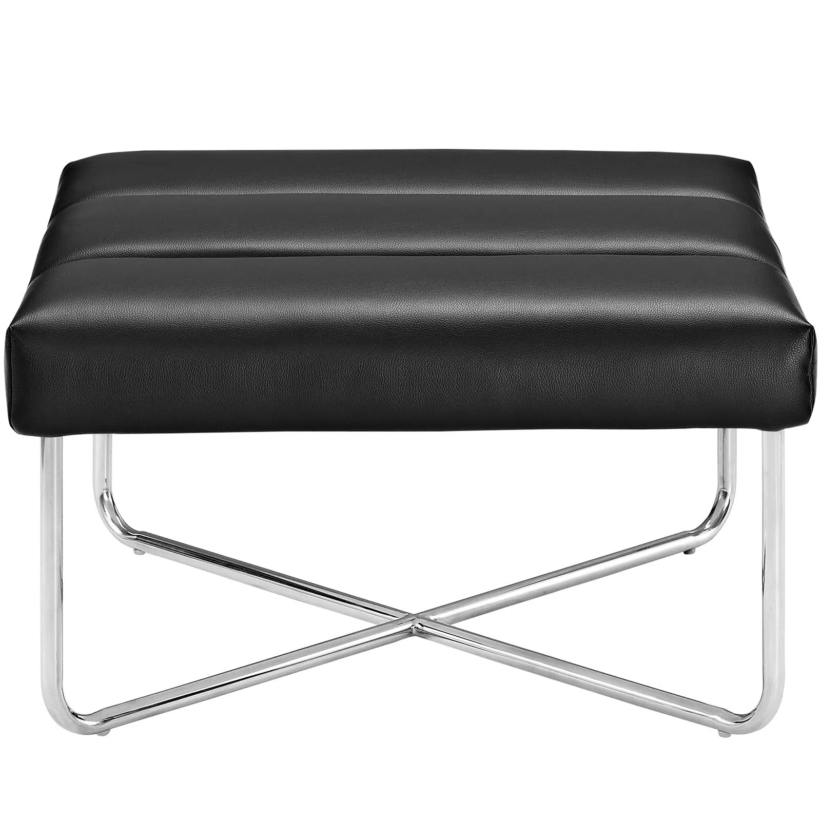 Reach Upholstered Vinyl Ottoman by Modway