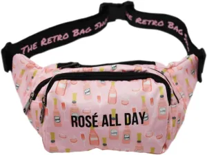 Rose All Day Fanny Pack Fashion Waist Chest Bag Adjustable Belt Chest Shoulder Pack Casual Bag Bum Bags Hip Pouch for Women Men Running Hiking Fitness Cycling Beach Travel Concert Festival
