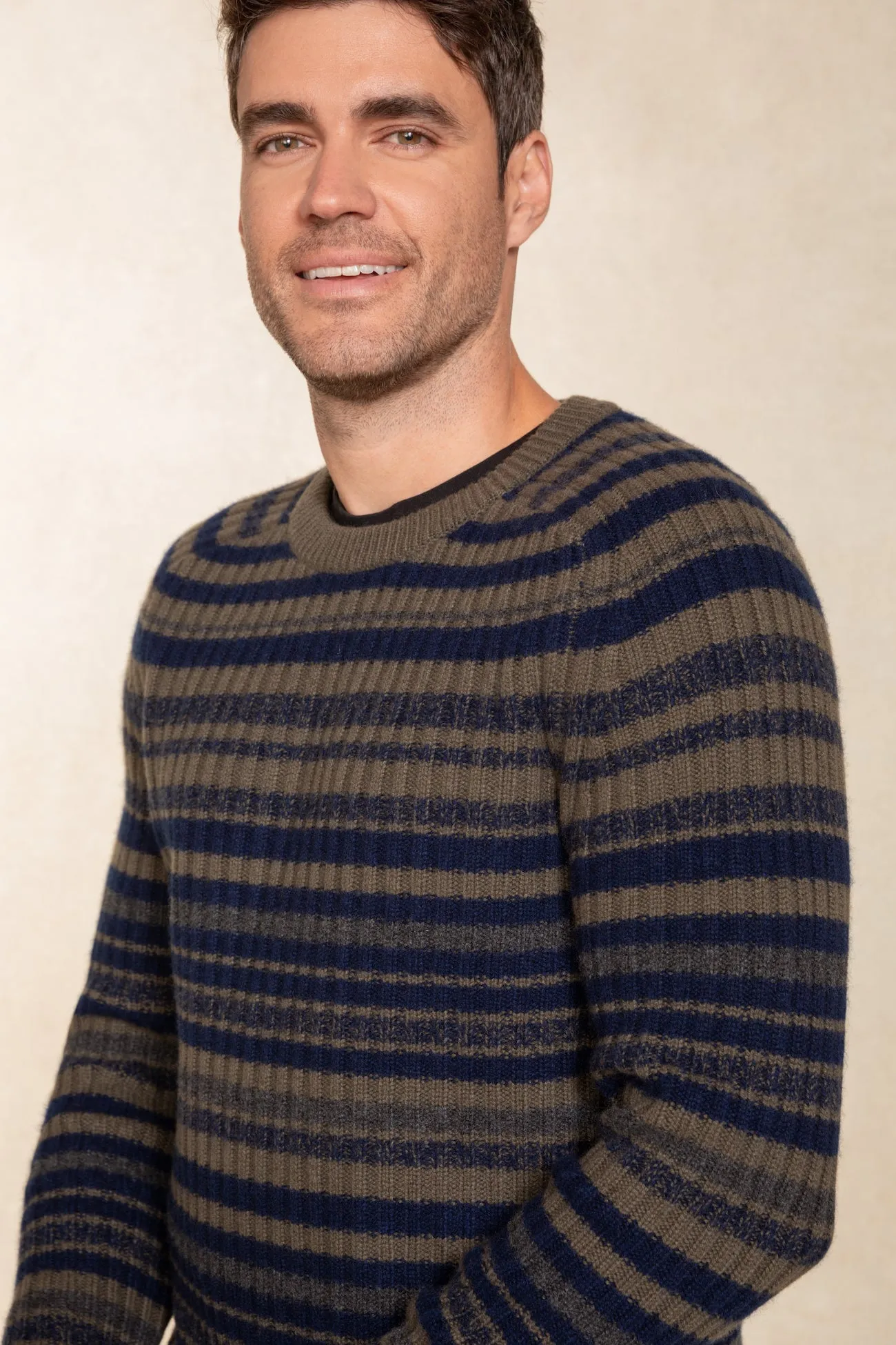 SAM STRIPED CASHMERE SWEATER