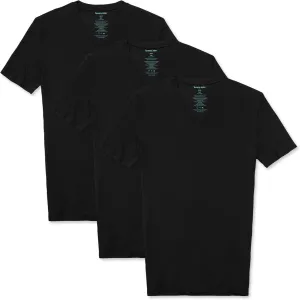 Tommy John Men's High V Neck Undershirt, Second Skin Fabric, Slim Fit T-Shirt with Stay Tuck Design