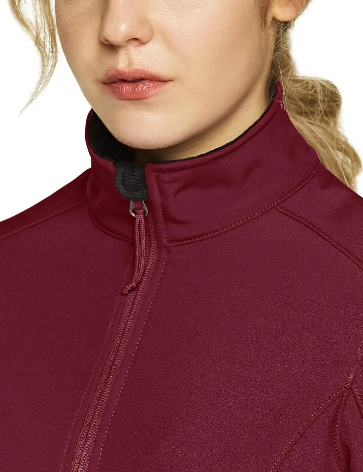 TSLA Women's Full-Zip Waterproof Softshell Jacket, Micro Fleece Jacket, Wind Proof Lightweight Jackets