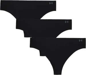 Under Armour Women's 3-pack Pure Stretch No Show Thong Underwear, All-day Comfort & Ultra-soft Fit