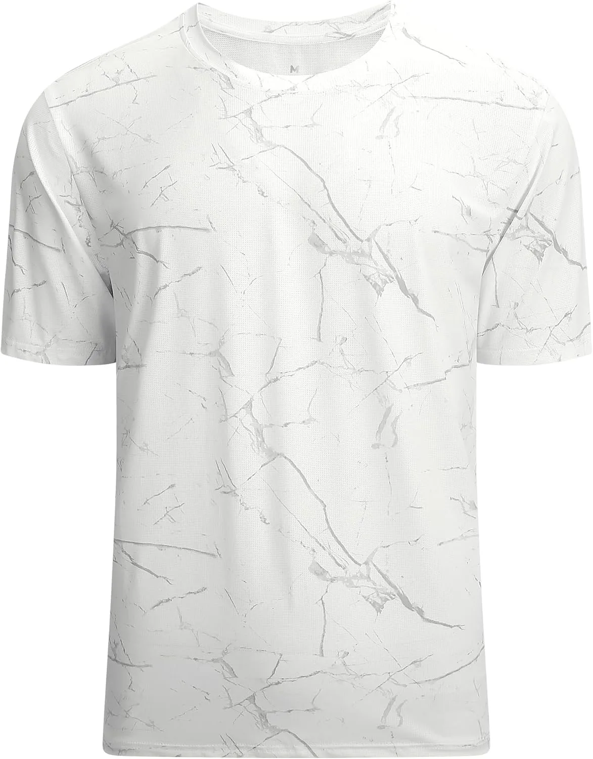 WARHORSEE Mesh Workout T Shirts for Men Breathable Quick Dry Athletic Moisture Wicking Short Sleeve Crew Neck Tees Men