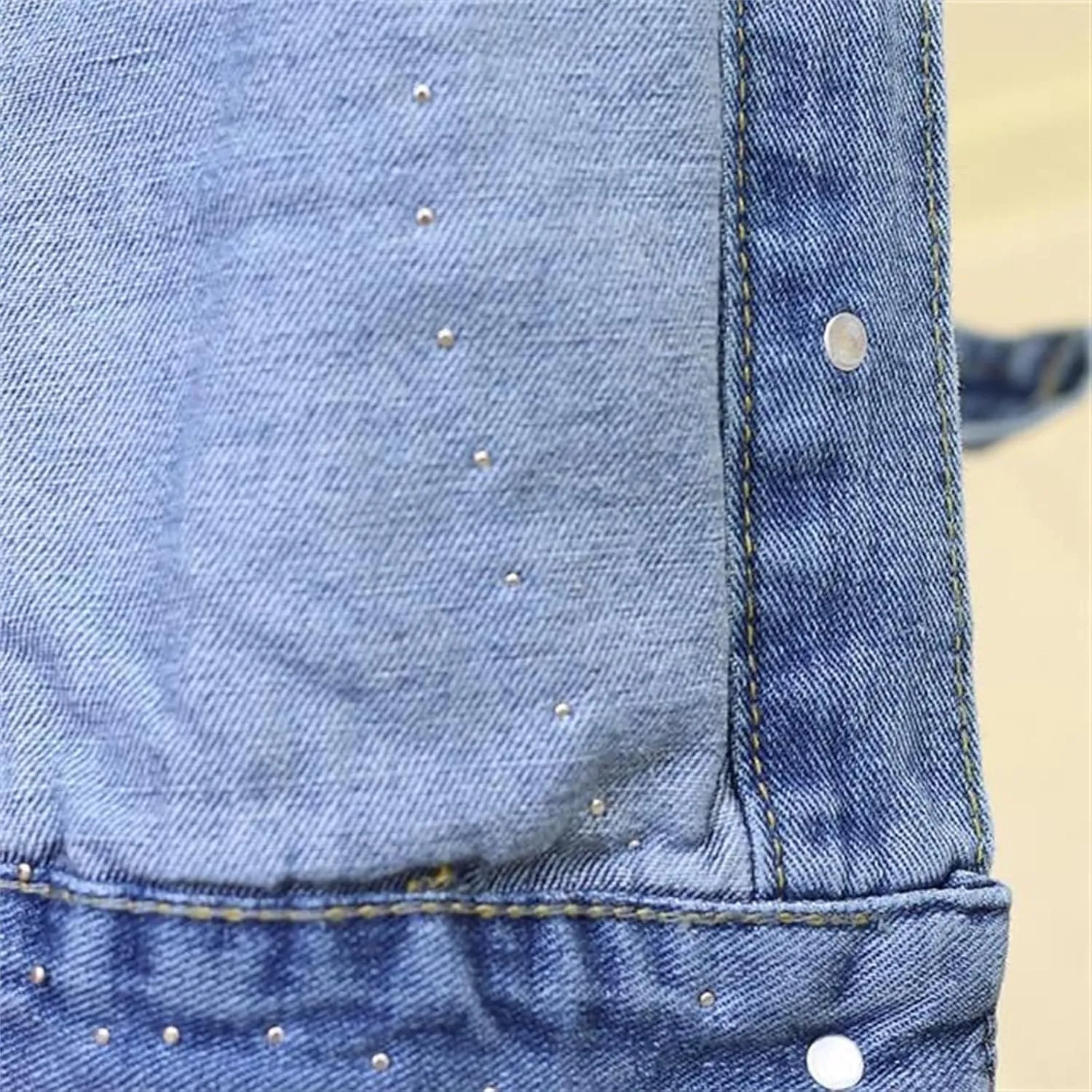 Women's Denim Jackets Embroidery Flower Hole Spring Autumn Short Casual Jean Coats
