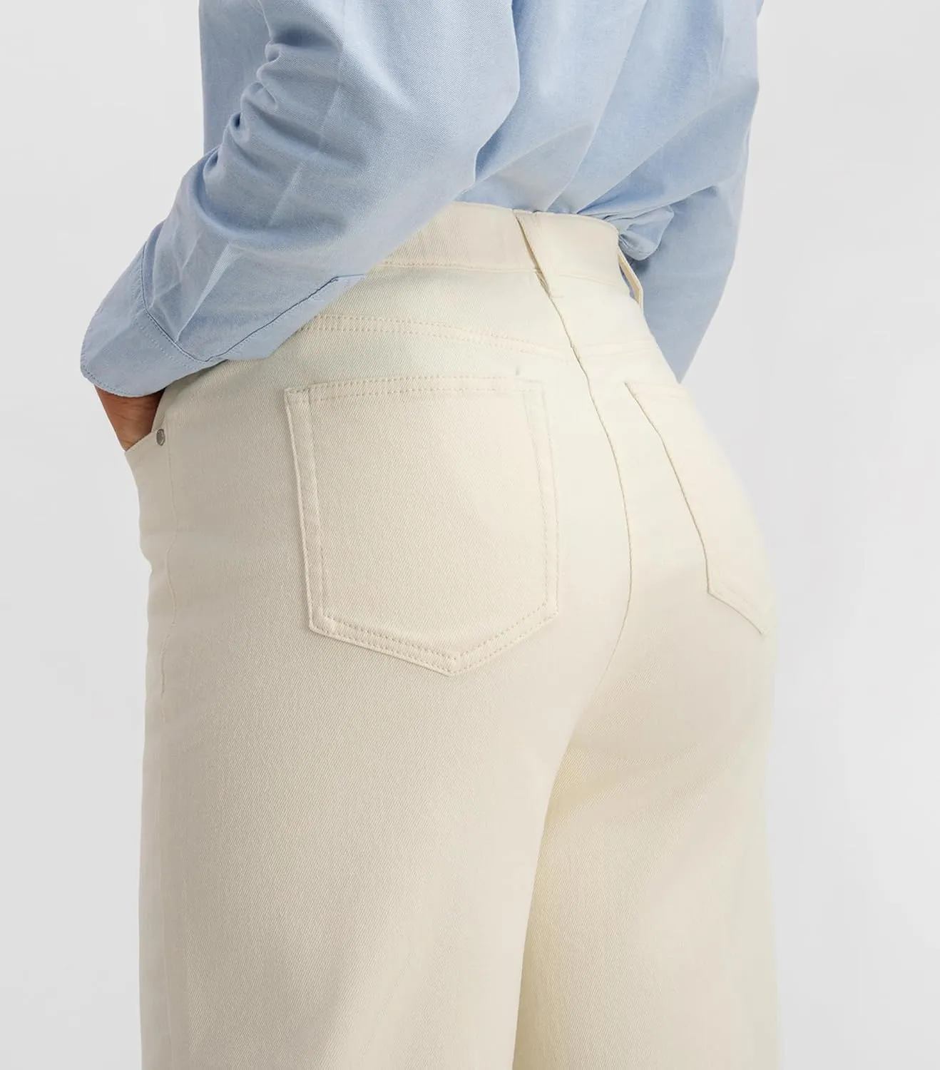 Womens Wide Leg Casual Pants (98% Cotton Stretch, 2% Spandex)  Breathe & Move Easily All Day