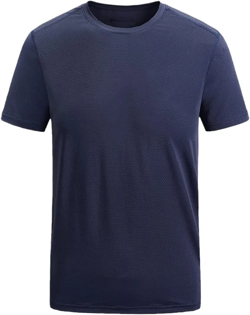 YIOLEAMP Summer Men Streetwear Hip Hop T-Shirt Outwear Quick Dry Sportswear Joggers Running Tops Tees